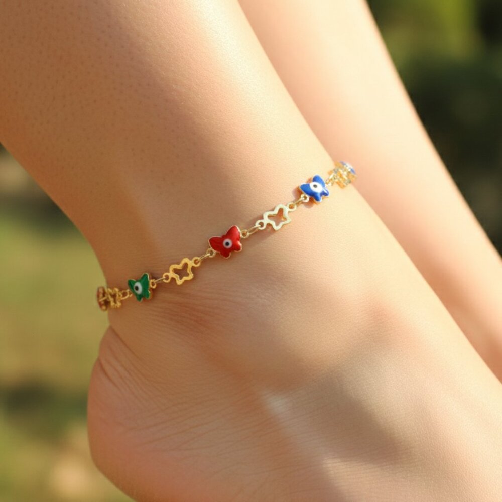 "Elegant Handmade Anklet – Delicate Jewelry for Women, MAR091553